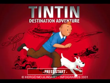 Tintin - Destination Adventure (EU) screen shot title